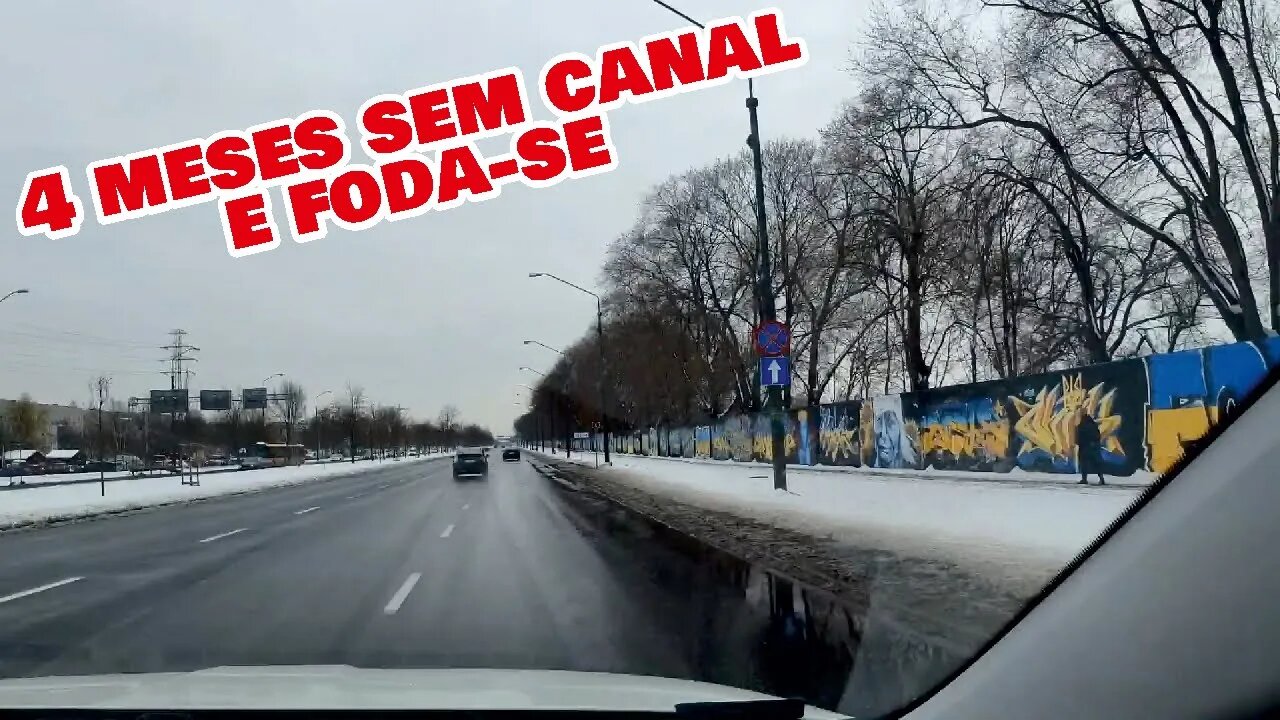 4 meses sem vídeo, fo**-se. Passeando de carro em um dia de neve na Polônia.
