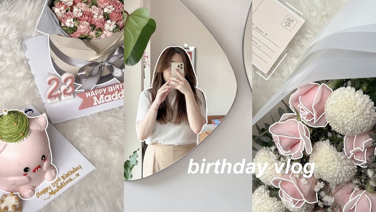 BIRTHDAY VLOG_ what i eat in a day, birthday weekend, shopping, pretty cakes 🍰🐰