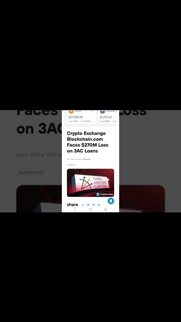 Blockchain.com Loses $270M on 3AC Loans #cryptomash #cryptomashnews #cryptonews #3ac