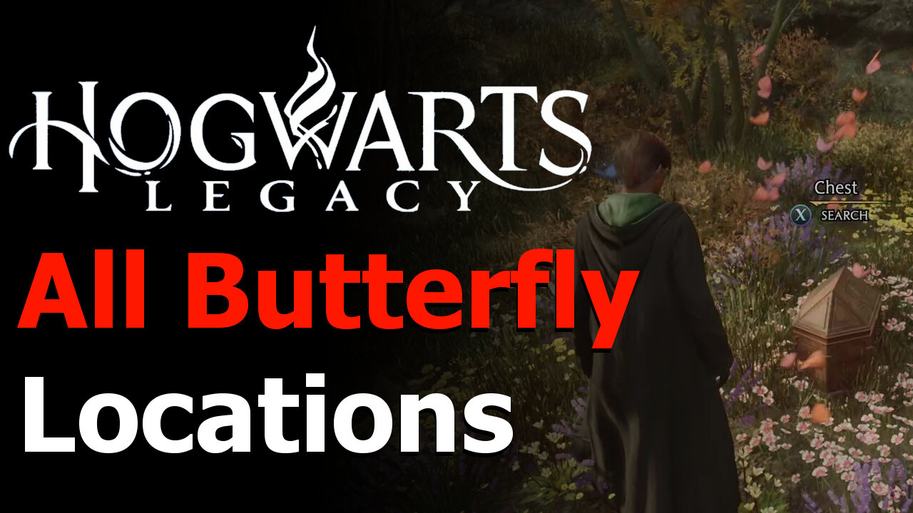 Hogwarts Legacy - All 15 Butterfly Locations - Followed the Butterflies Achievement/Trophy