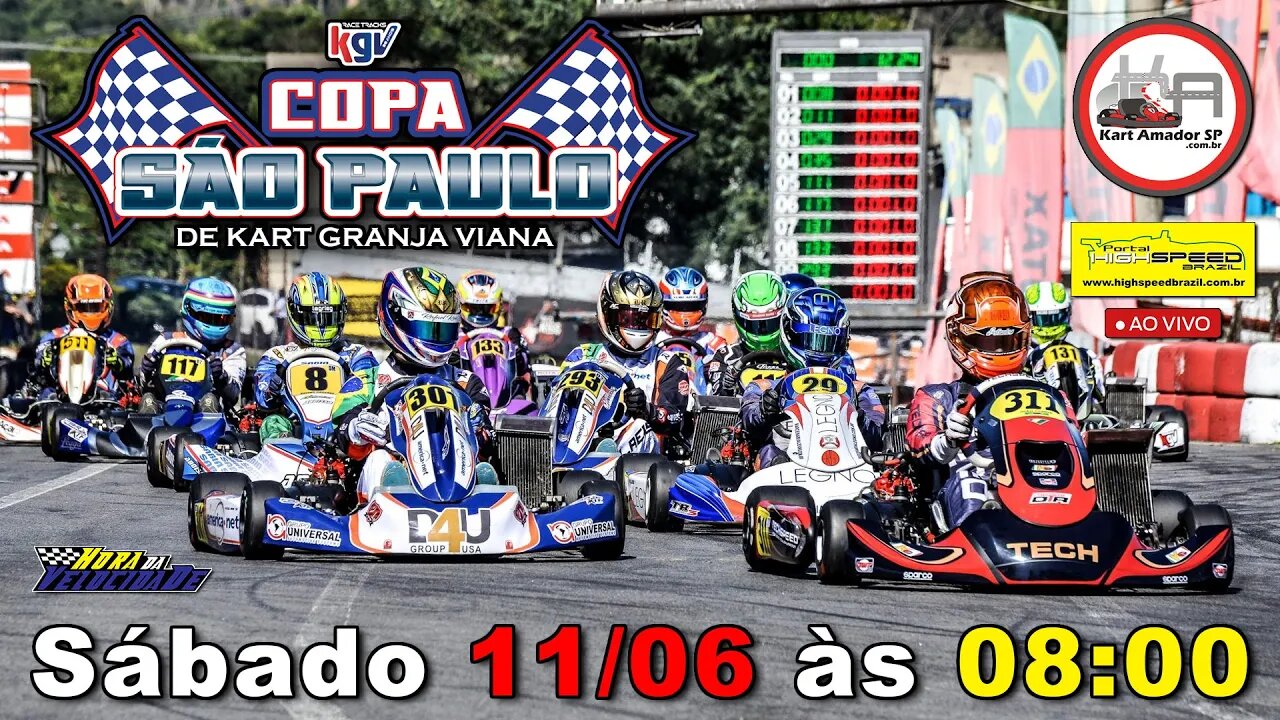 COPA SÃO PAULO DE KART KGV | 5ª Etapa 2022 | Ao Vivo