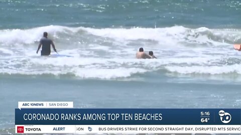 Coronado Beach again cracks 'Dr Beach' top 10 beaches in America list