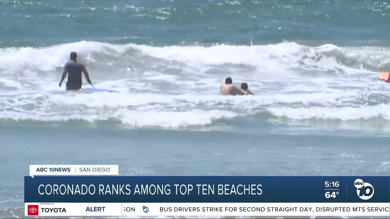 Coronado Beach again cracks 'Dr Beach' top 10 beaches in America list