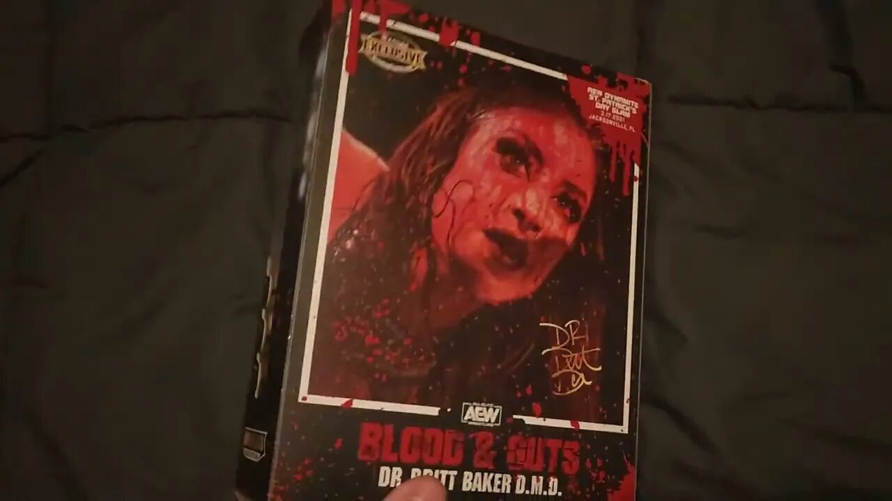 AEW Britt Baker DMD Blood and Guts figure overview