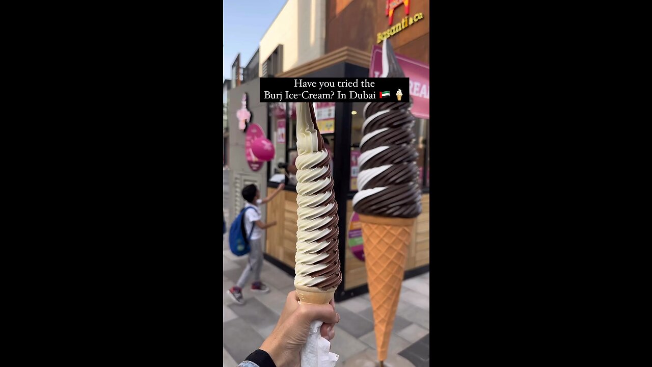 World’s tallest icecream in dubai