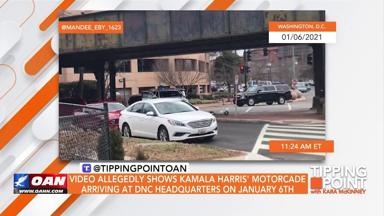 Tipping Point - Video Shows Kamala Harris' Motorcade Arriving at DNC Headquarters on January 6th