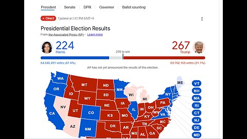 US Election Results Latest News Live | Trump Takes Massive Lead Over Harris! 2024 US Election