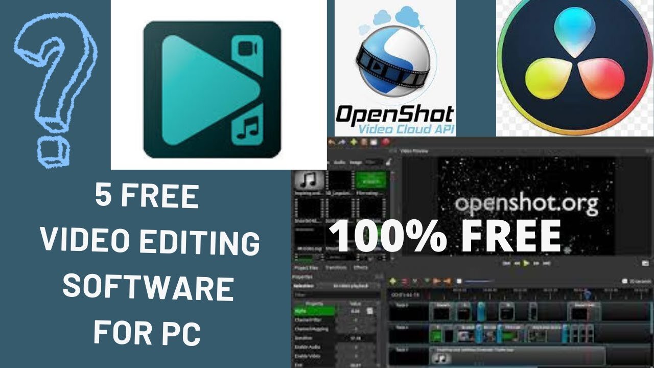 Top 5 Free Video Editing Software Without Watermark [2021] for Windows , MacOS & Linux 🔥 | AUCOTECH