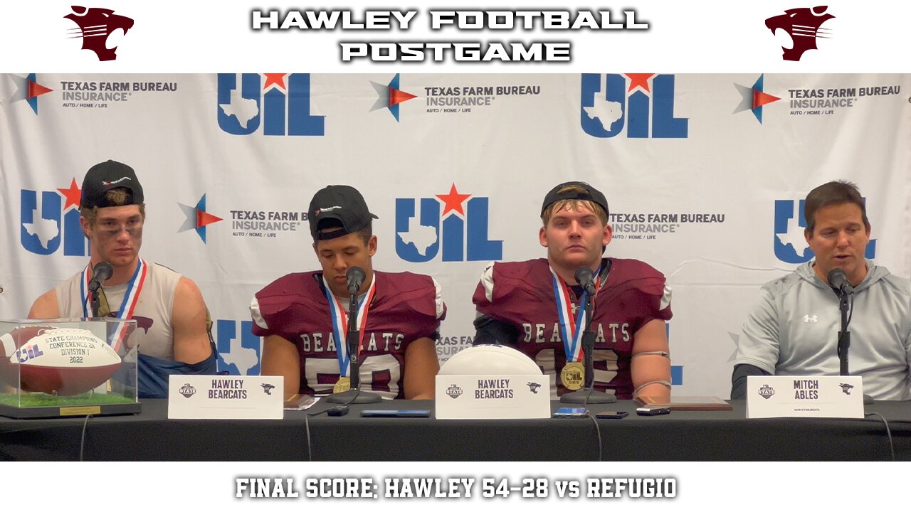 Hawley State Championship Press Conference