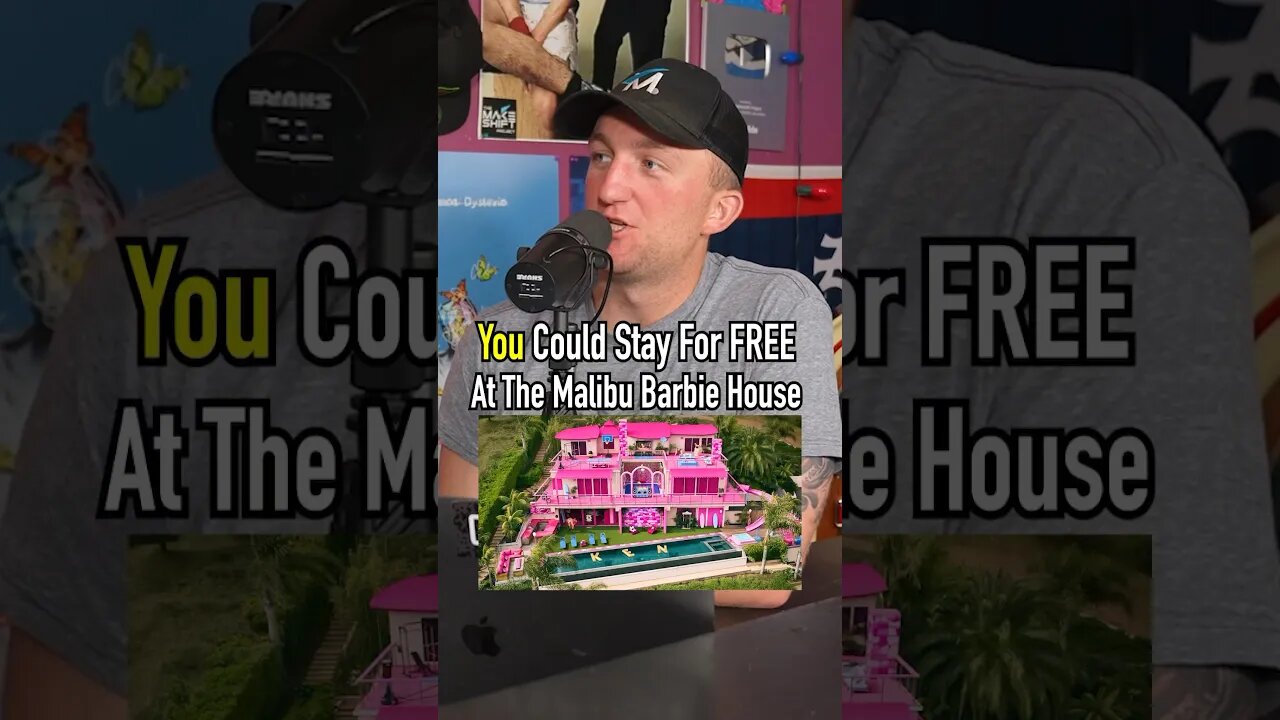 THE MALIBU BARBIE HOUSE IS FREE?! Apparently You Can Stay There! #shorts #barbie #house #airbnb