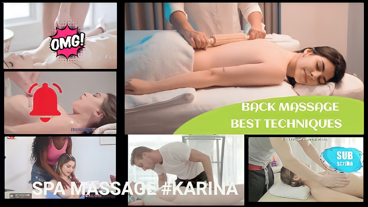 Beautiful girl body massage spa #ASMR FUN