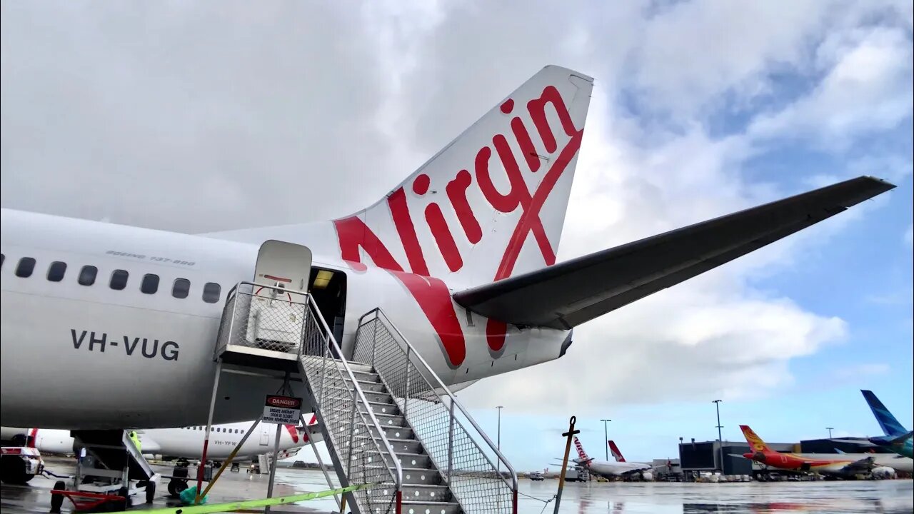 SCRATCHY VIRGIN Australia B737 ECONOMY Class: VA213 Melbourne to Adelaide