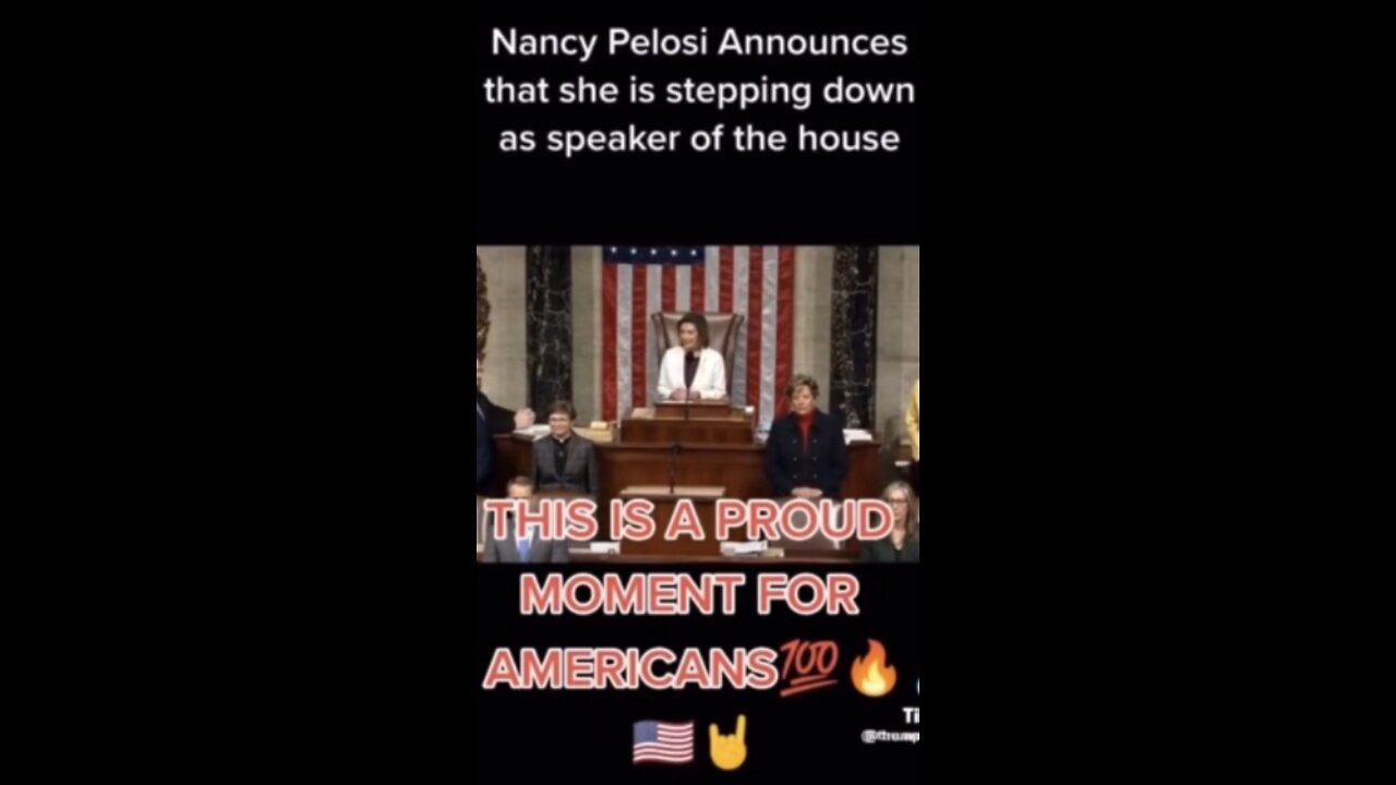 Nancy Pelosi Announces that she is Stepping Down as speaker of the house, Can it be true?!?!?!