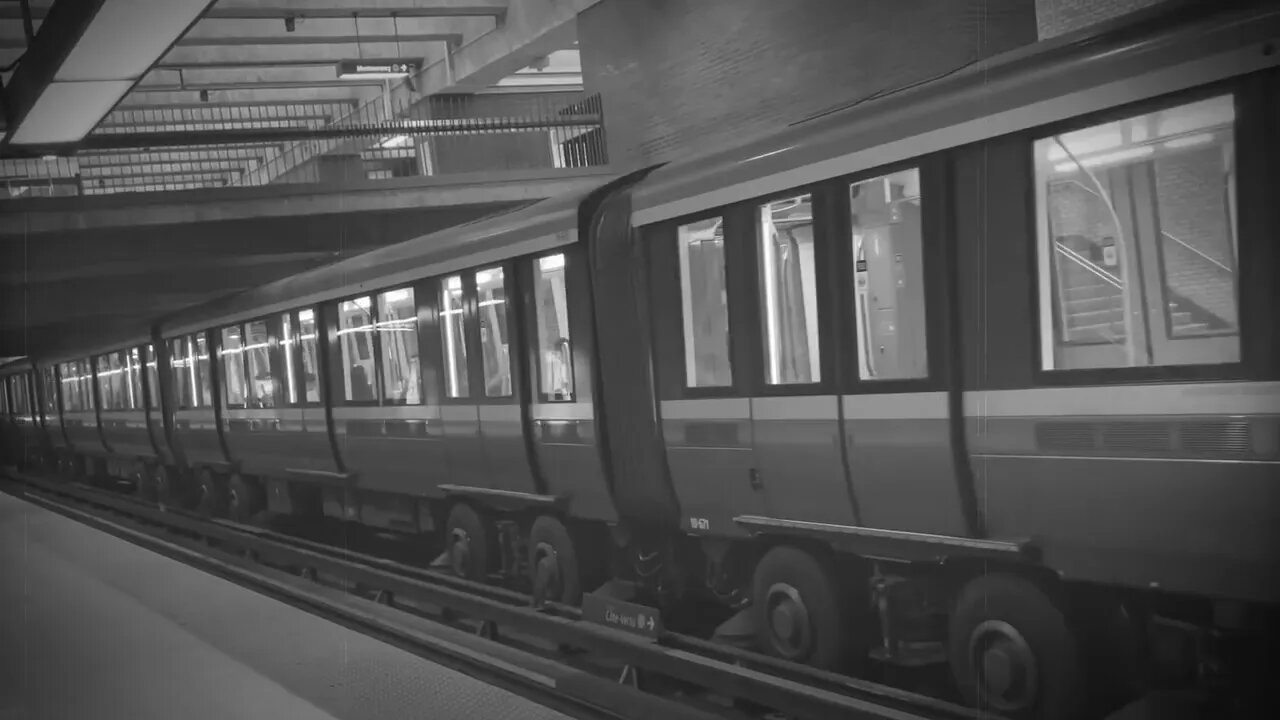 Montreal Metro Black and White