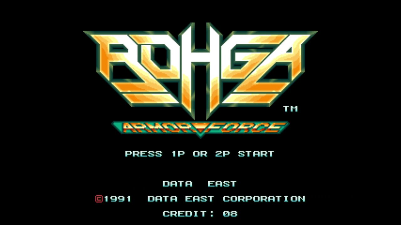 Rohga Armor Force Arcade Game, Data East 1991, playthrough