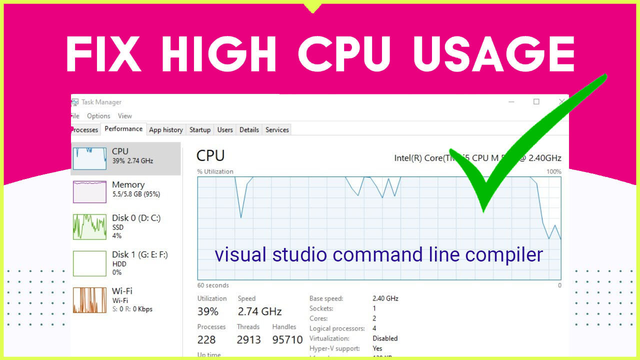 FiX ✔️ Visual Studio Command Line Compiler High CPU usage while gaming