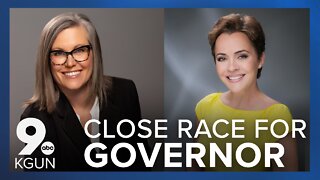 Katie Hobbs and Kari Lake in tight governor's race