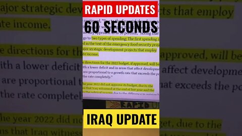 Iraq 2022 Budget Update & White Paper 4/22/22