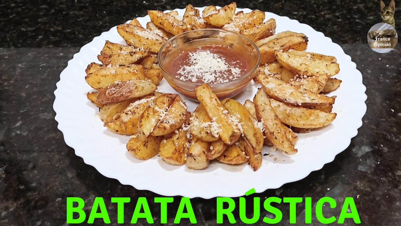 Batata rústica assada