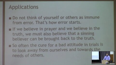 Prevention in Trials - James 5:19-20