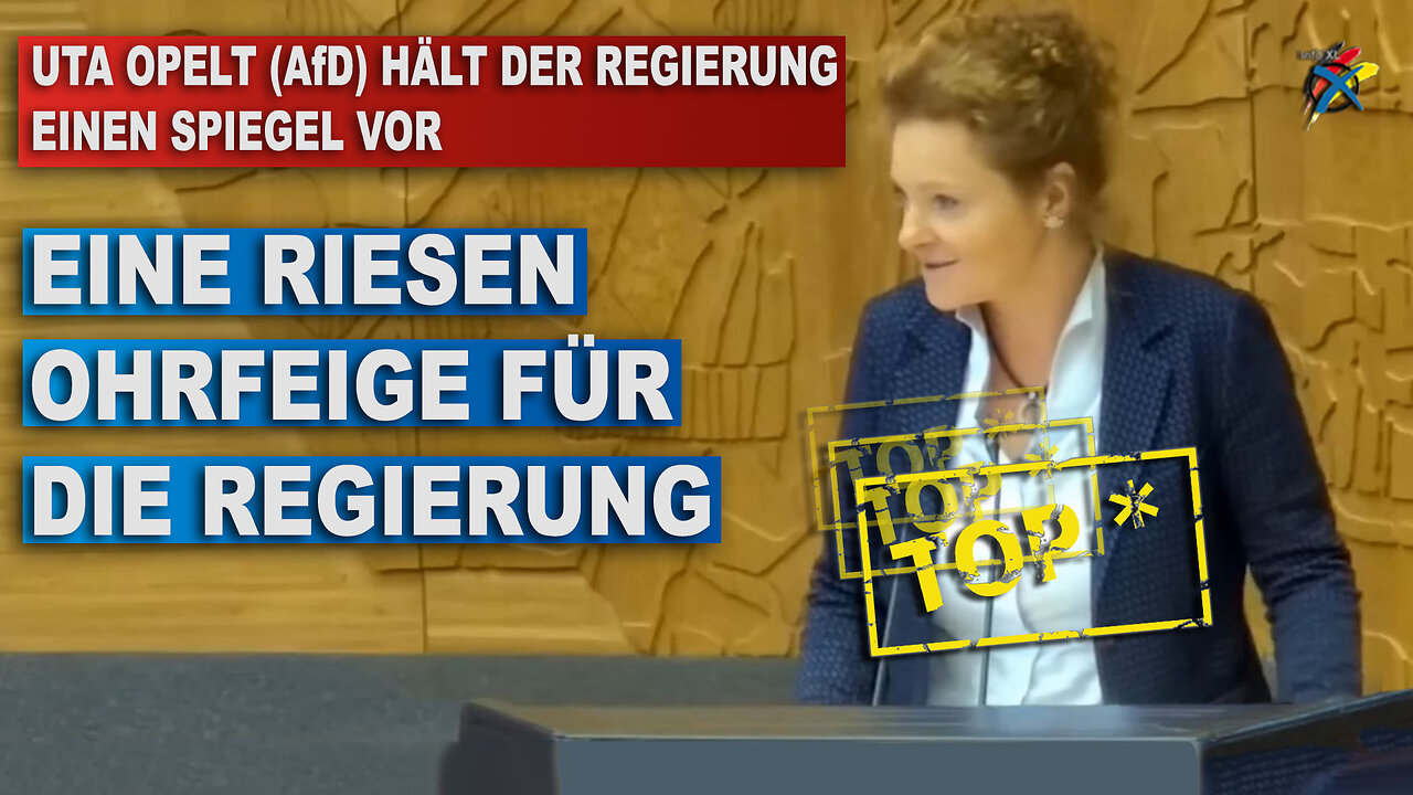 UTA OPELT AfD HÄLT DER REGIERUNG EINEN SPIEGEL VOR