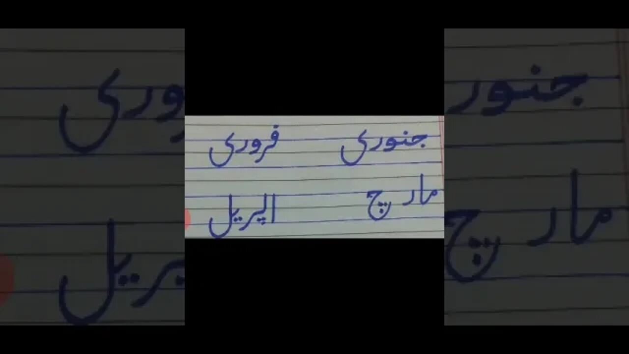 Class I Urdu B Mahino K Naam