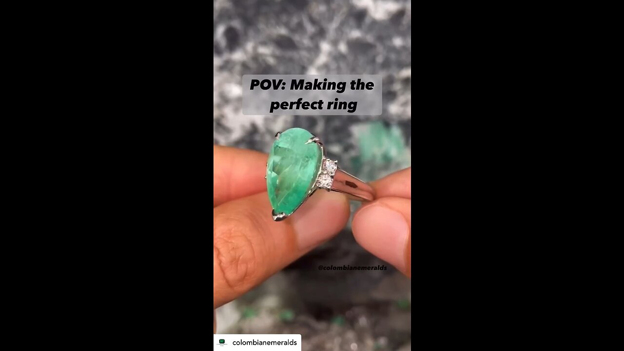 Making a special LARGE 10 Carat Colombian emerald and diamond Ring by Hand for Charles Gross