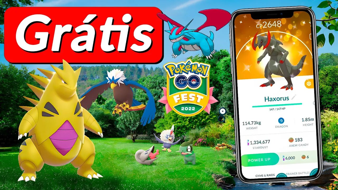 DE GRAÇA! Saiba TUDO da GO FEST 2022 que você pode aproveitar GRATUITAMENTE! Pokémon GO!