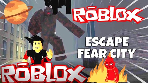 Roblox - CORRE DA CABEÇA GIGANTE😨 ESCAPE DA CIDADE ASSOMBRADA! (Escape Fear City) - ROBLOX