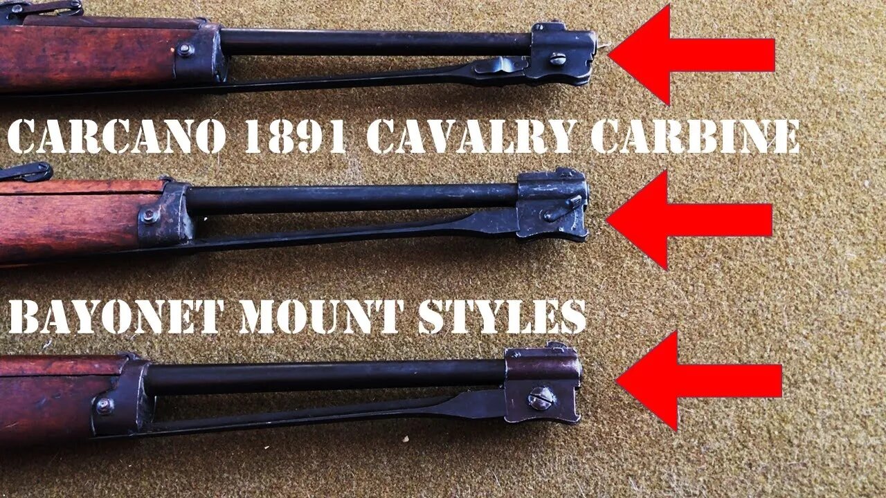 Taking a Look at Three Different Types of Bayonet Mounts on Italian Carcano M1891 Cavalry Carbines