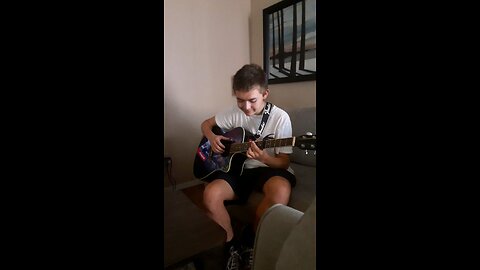 my son on the fiddle