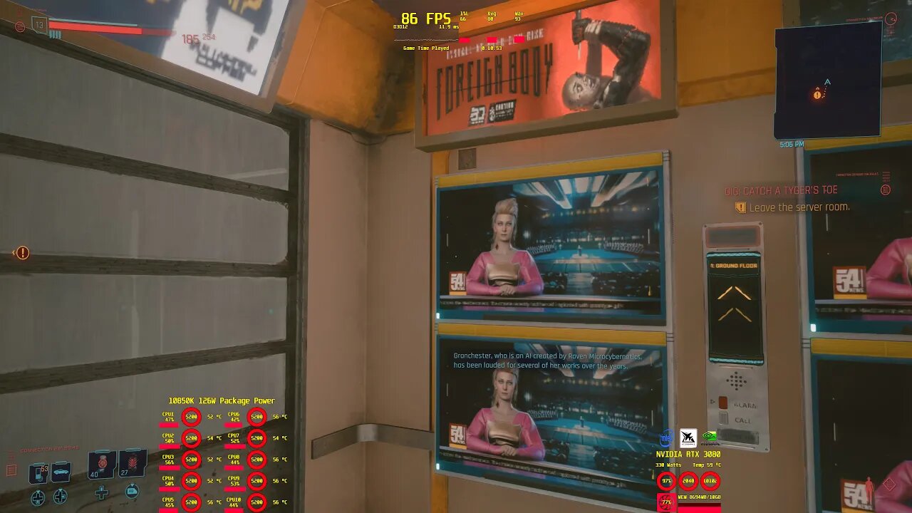 Cyberpunk 2077 OSD 4K HDR RTX 3080