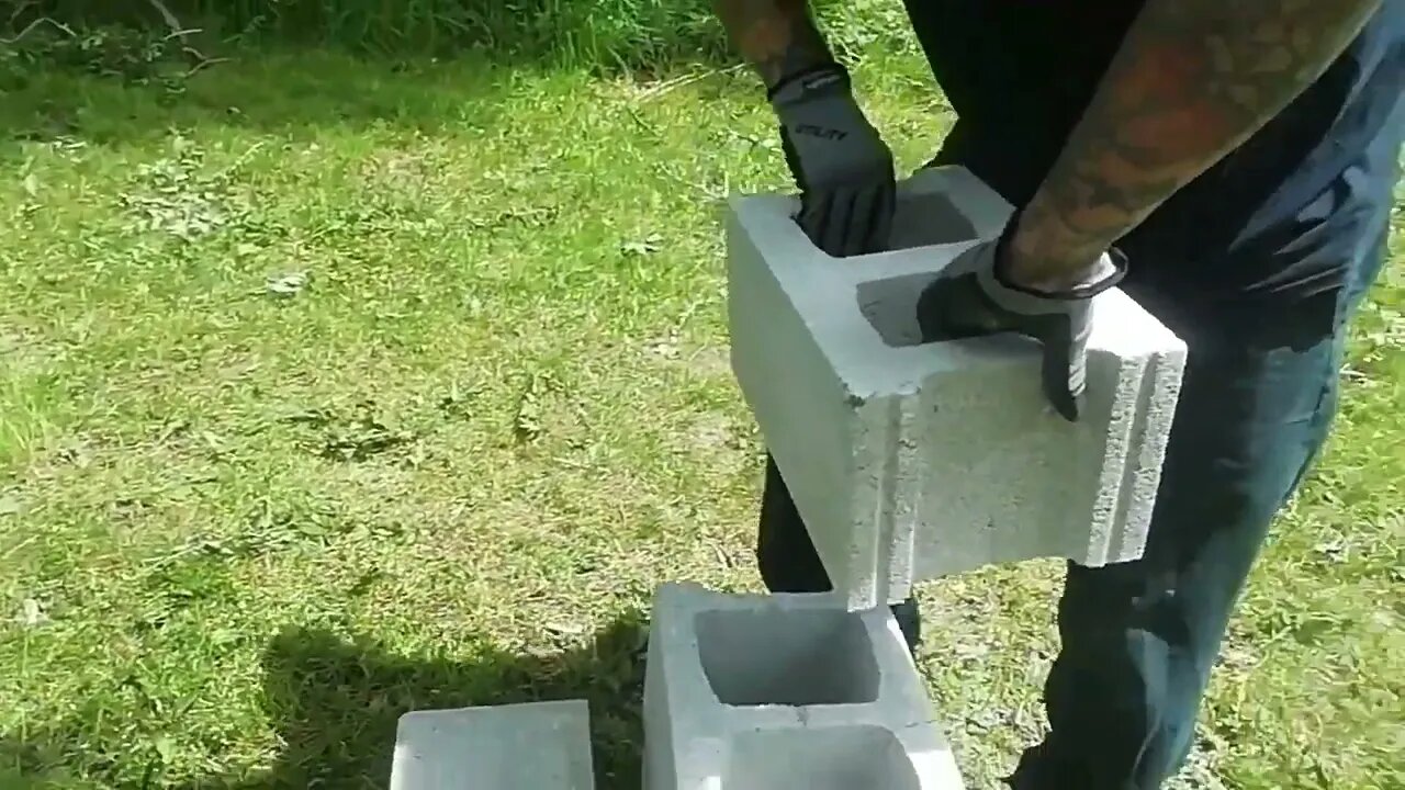 Our Rocket Stove - more steps - the work involved #shortvideo #rocketstove #fun #communitygarden