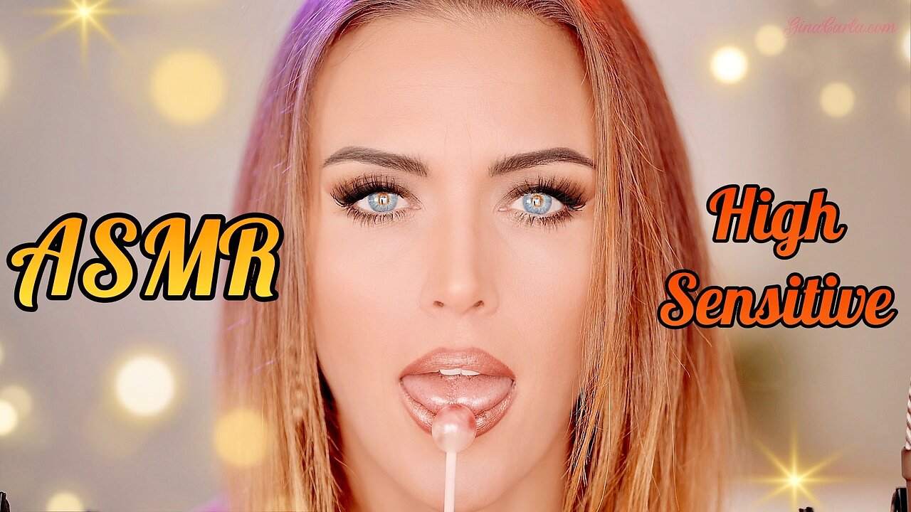 ASMR Gina Carla 😋 High Sensitive Lolipop Mouth Sounds!