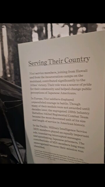 Japanese 442nd Regimental Combat Team - California Museum Exhibit