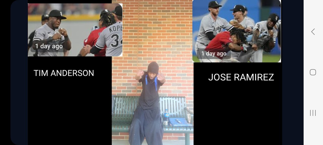 BASEBALL BALL MAJOR LEAGUE MLB KNOCC OUT 😳 TIM ANDERSON VS JOSE RAMIREZ COLD💪🏾💯