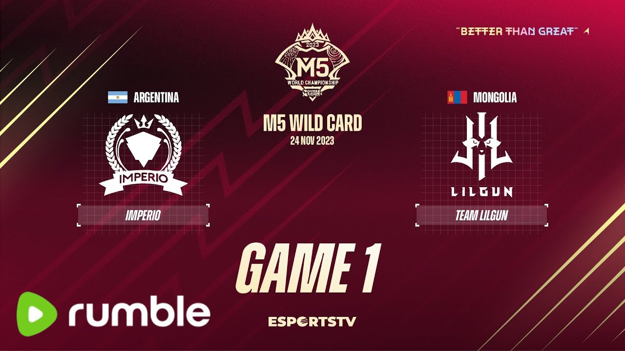 M5 Wild Card Day 2 | Imperio vs Team Lilgun | GAME 1 | Mobile Legend Championsip 2023