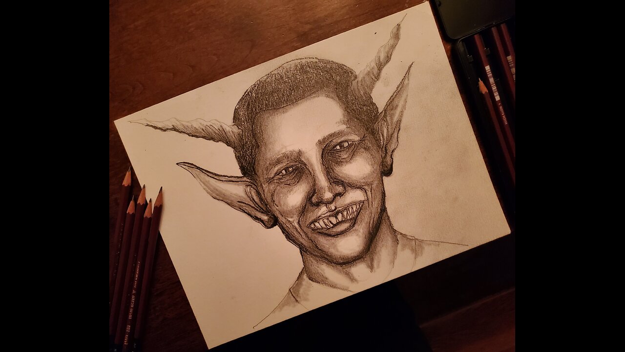 Drawing Barack Obama - Caricature - ArtOfDan