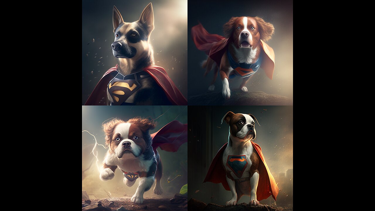 the superhero character becomes the animal dog superhero character