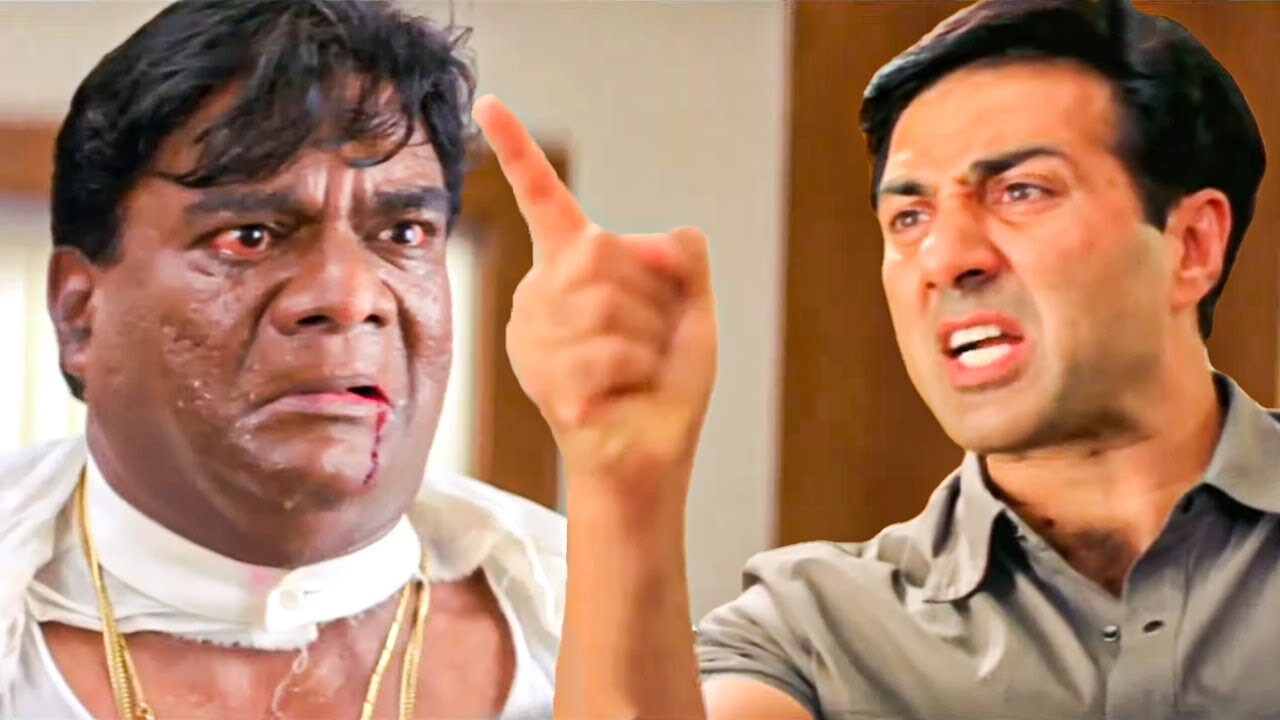 तुज जैसे अनपढ़ जाहिल नेता देश को खोखला कर रहे है I Sunny Deol Damdar Dialogue Action , Indian