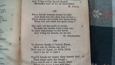 When lovely woman stoops to folly - O Goldsmith