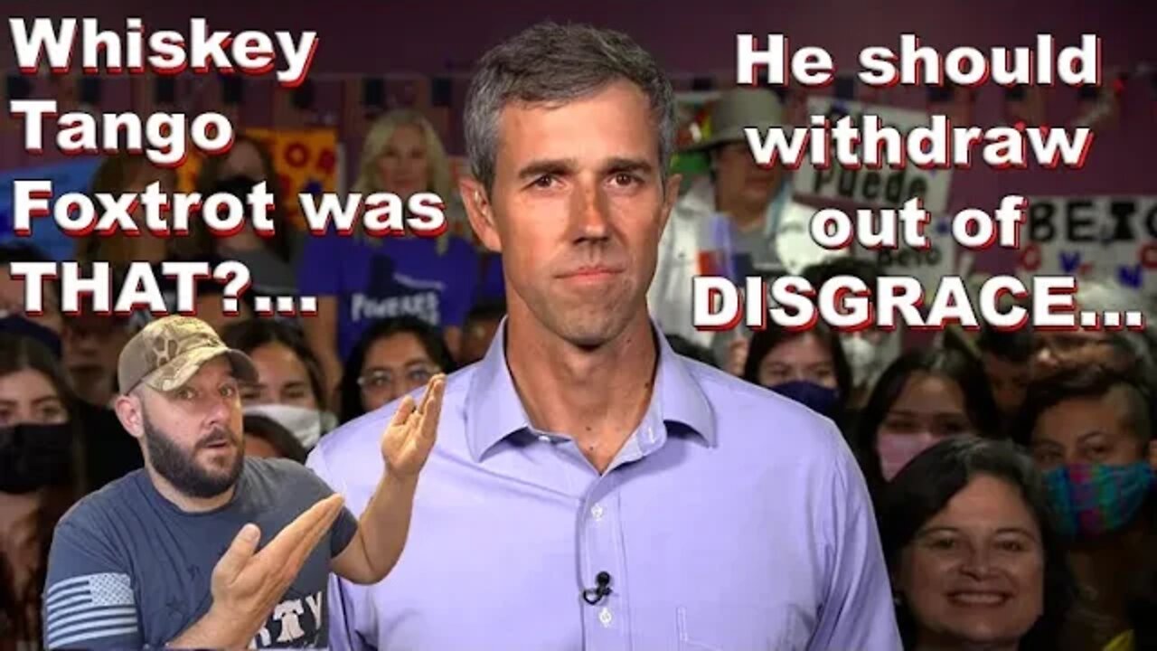 Beto just crossed the line... He should remove his candidacy for Texas Gov out of DISGRACE for this.