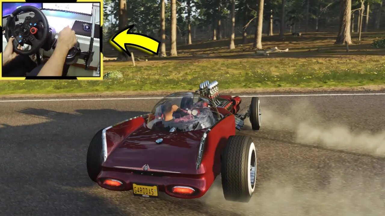 PLYMOUTH ATOMIC PUNK 1959 Forza Horizon 4 gameplay Logitech g29