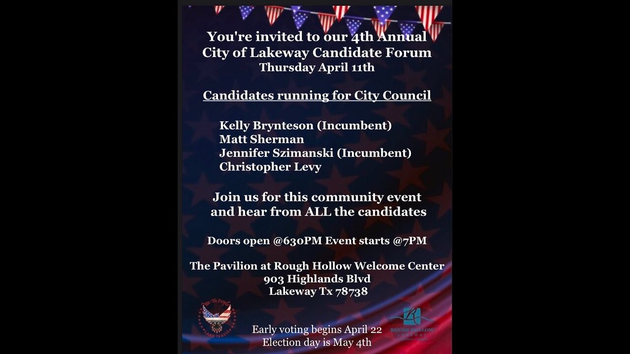 We The People - LT Hosts The Lakeway City Council Forum 2024