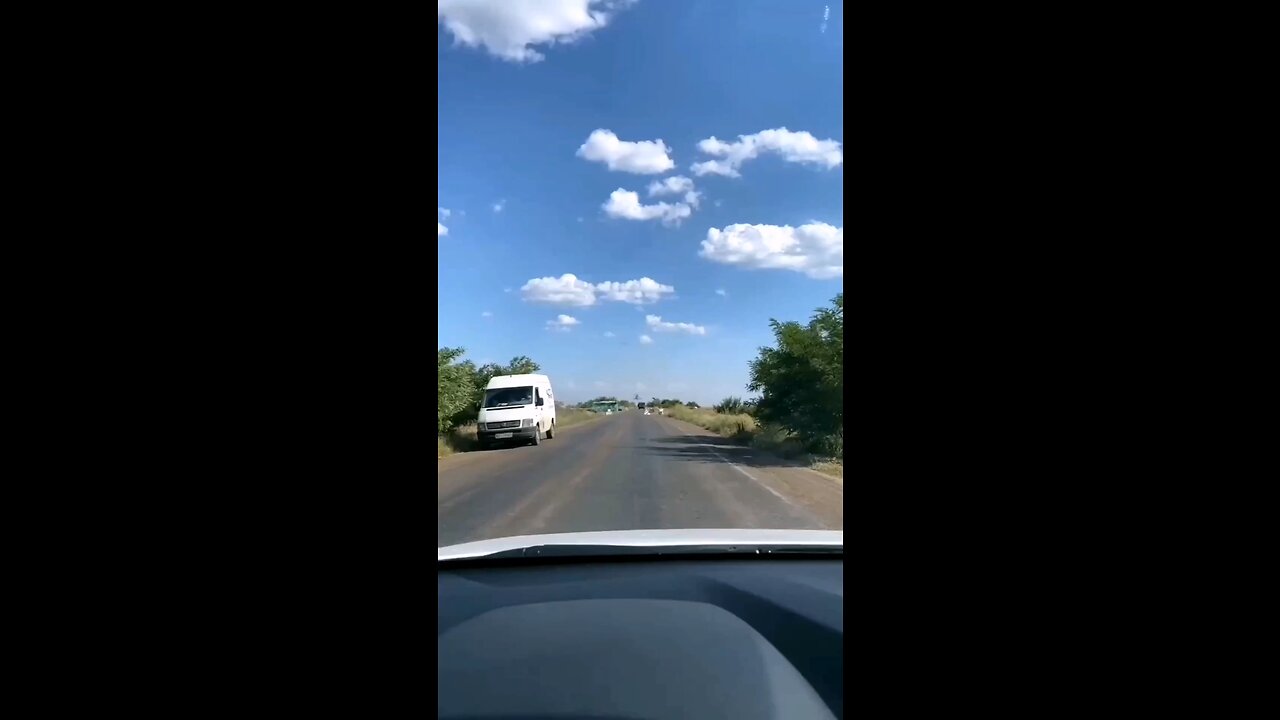 Attack Helicopter low pass over road