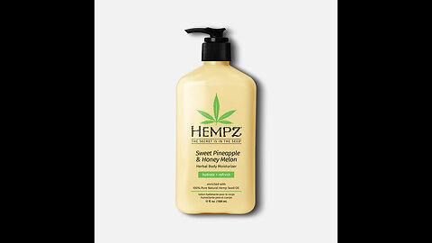 Hempz Sweet Pineapple & Honey Melon Moisturizing Skin Lotion, Natural Hemp Seed Herbal Body Moi...