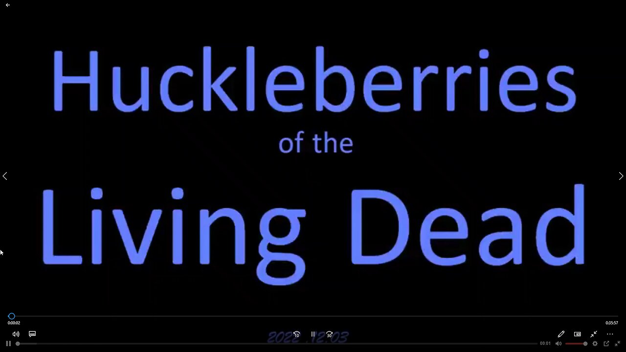 HUCKLEBERRIES OF THE LIVING DEAD Clif High 12.3.2022
