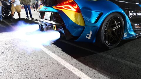 2-Step Anti Lag MK5 Supra Revving at SEMA 2019 Ignited Afterparty