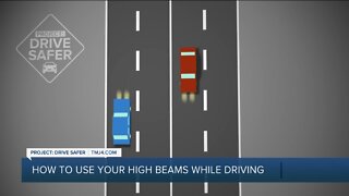 Project Drive Safer: Rules for high beam use and dimming