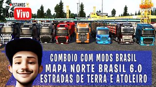 MAPA BRASILEIRO PARA EURO TRUCK SIMULATOR 2 COMBOIO COM MODS BRASILEIROS ETS2 1.42